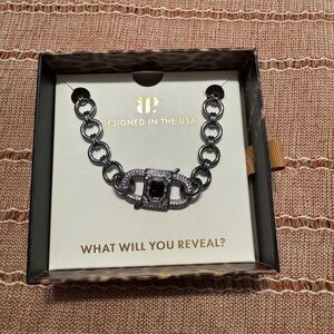 Bp- Lab Created Onyx Sandstone on Hematite Plating
Length: 18" + 2.5" extender